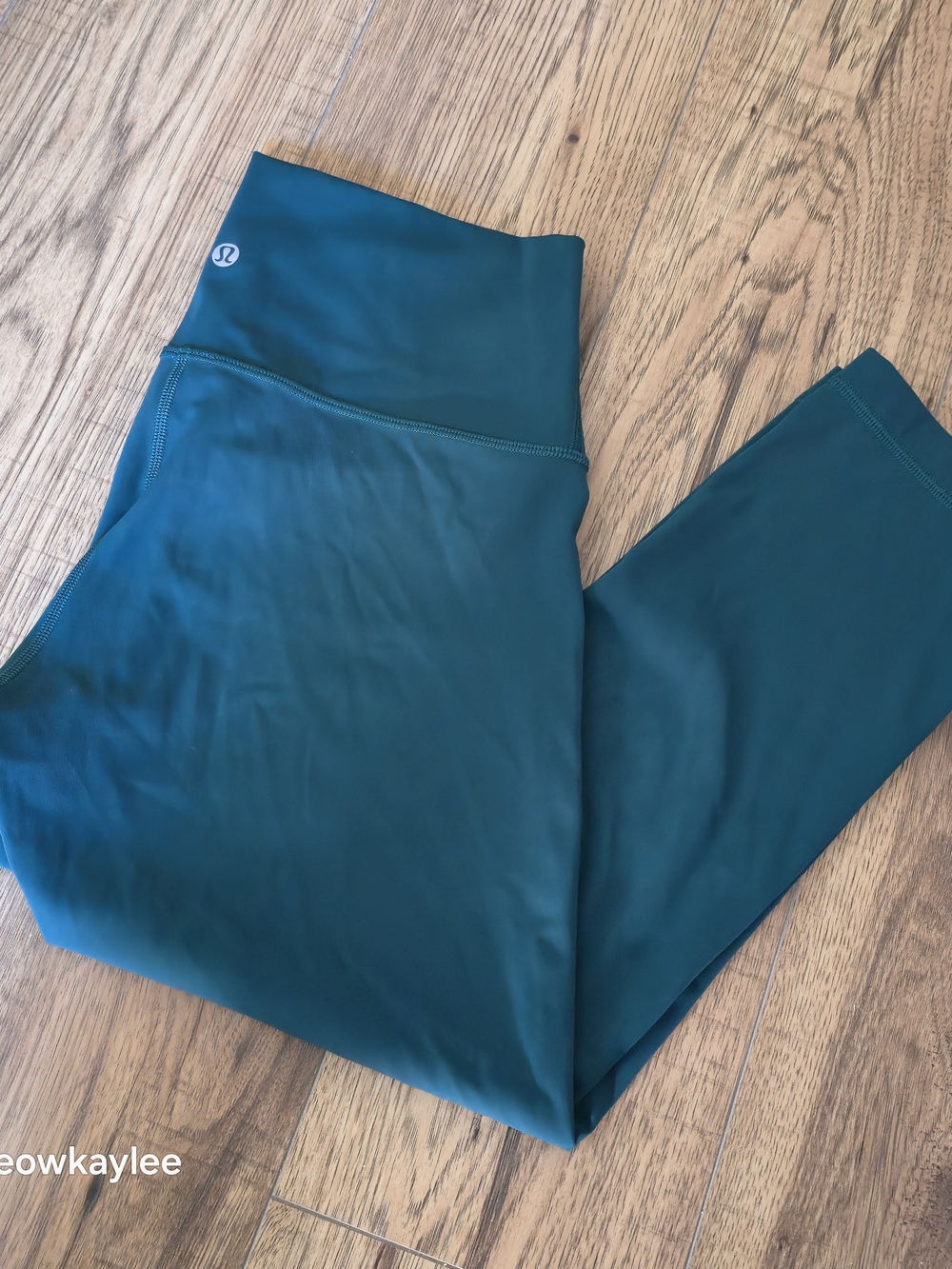 Lululemon Align Crop 21” High Rise Leggings Deep Teal Green Size 8